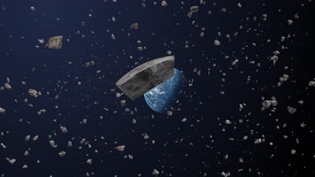 地球背景 太空陨石 宇宙 星球