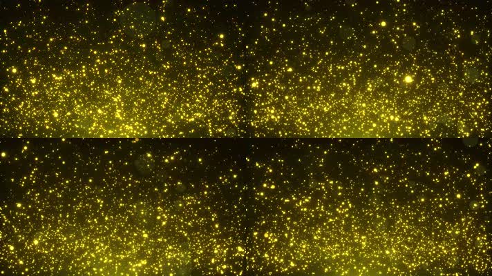 金色粒子3发光粒子 萤光 舞台科技背景
