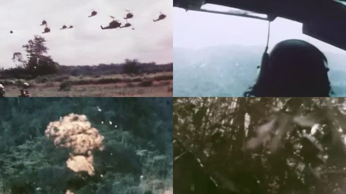 第二次印度支那战争美军直升机德浪河谷战役