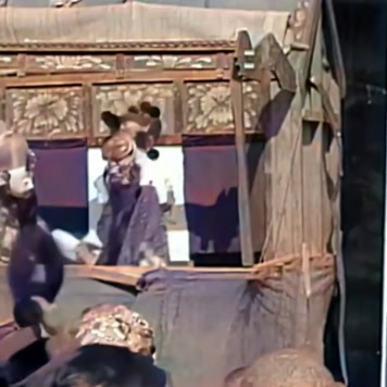 1929年 ，南京夫子庙表演木偶戏的珍贵