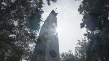 苏联红军阵亡战士纪念碑全景延时