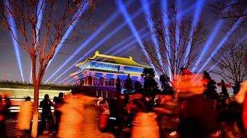 北京故宫紫禁城灯光秀