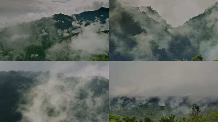 山峰 雾气