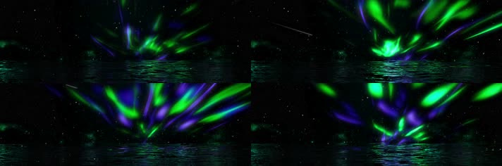 梦幻极光4K宽屏舞台背景