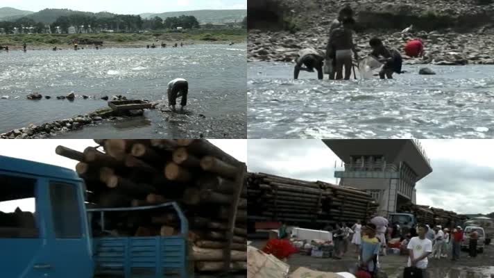 80年代中国援助朝鲜货物物资木材