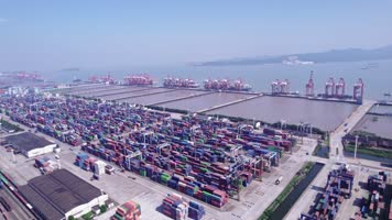 【原创】码头 集装箱 港口 出口贸易