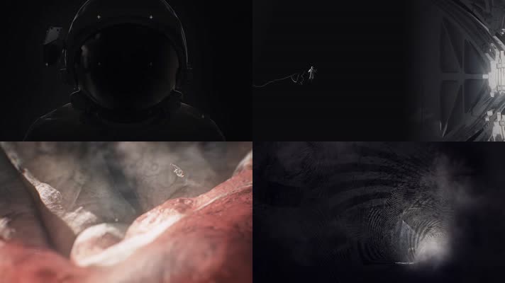 宇宙空间 宇航员出舱 星际穿梭 外星探索