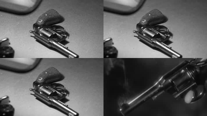 30年代左轮手枪开枪