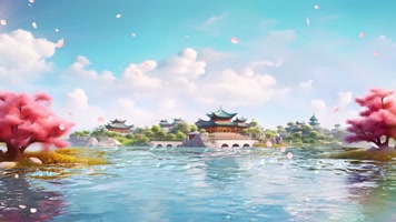 中国风水墨舞台背景古风背景 中国风水墨舞台背景古风背景