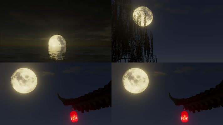 中国风月亮