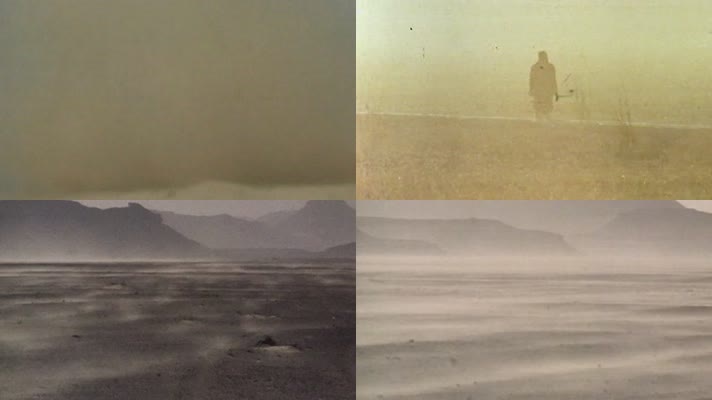 70年代内蒙古新疆戈壁沙尘暴自然灾害