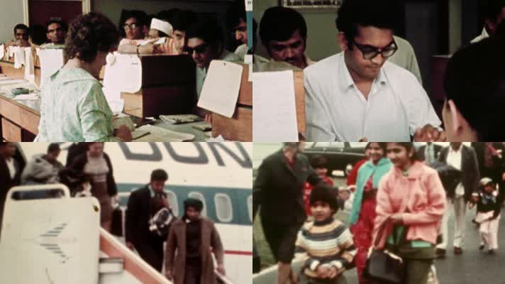 60年代巴基斯坦航空公司旅客乘坐飞机