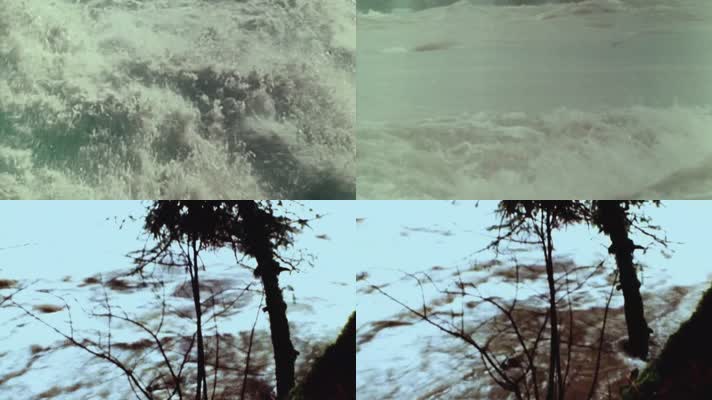  1980年荆江洪峰水灾自然灾害淹没房屋农田