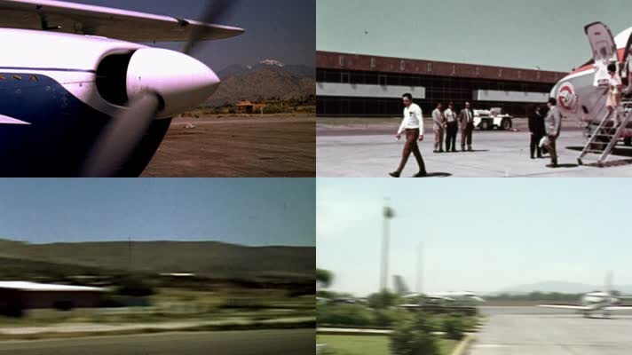  墨西哥瓜达拉哈拉国际机场飞机滑行起飞