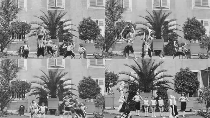 30年代杂技杂耍马戏团表演