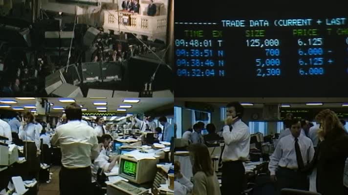 1987年美国股灾华尔街股市经济危机暴跌