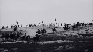 晚清外国列强清兵八旗兵骑兵抓捕义和团