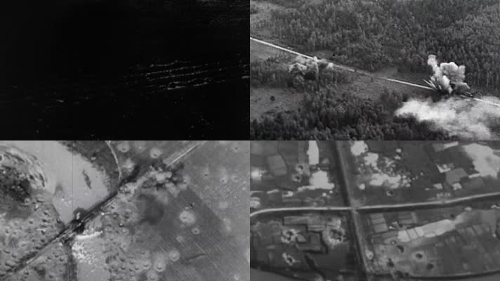 朝鲜战争抗美援朝轰炸机切断志愿军运输线