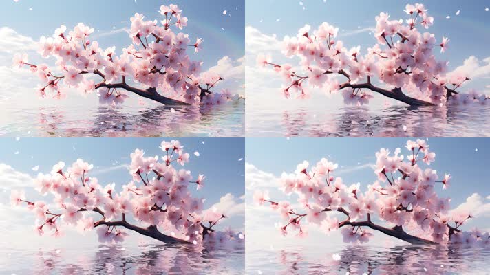 樱花背景视频素材