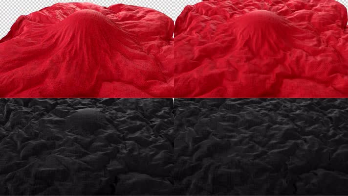 魔术布盖头带通道