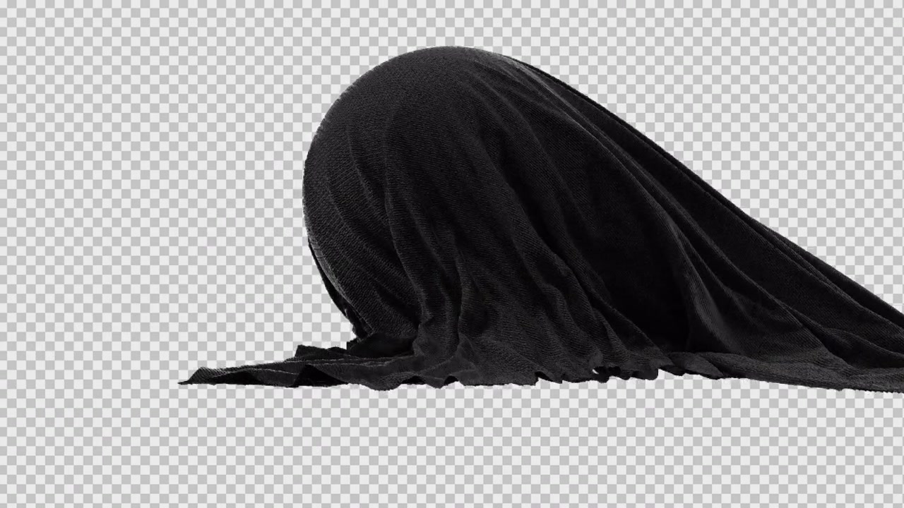 魔术布盖头带通道