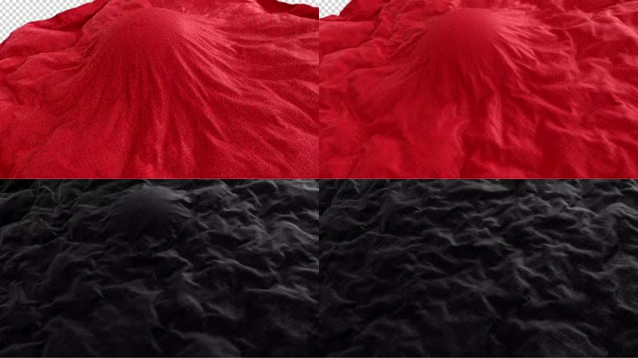 魔术布盖头透明通道