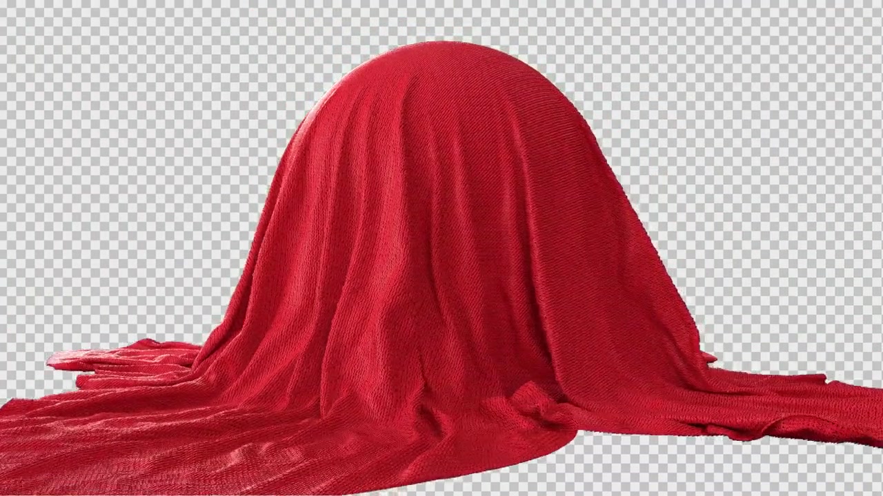 魔术布盖头透明通道