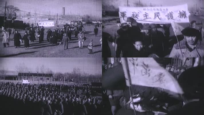 40年代的东北哈尔滨解放军影像3