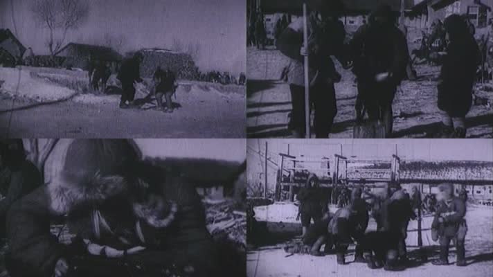 40年代的东北哈尔滨解放军影像2