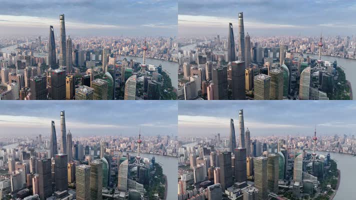 V1-0023_DJI_20231022上海航拍 陆家嘴 城市 经济 金融 发展