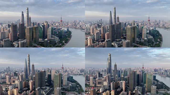 V1-0030_DJI_20231022上海航拍 陆家嘴 城市 经济 金融 发展