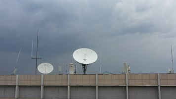 楼顶上的信号设施