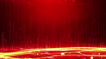 红色金色粒子光效年会背景视频素材