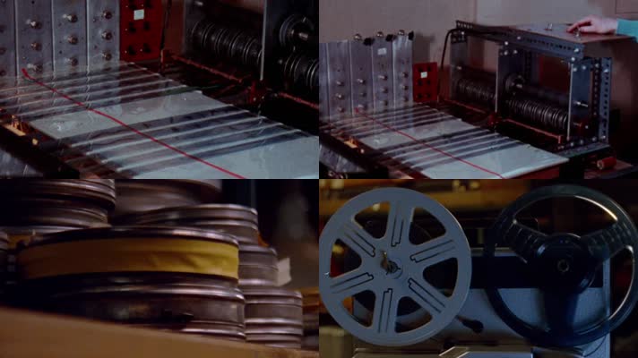 60年代8毫米摄影机冲洗胶卷底片储藏仓库