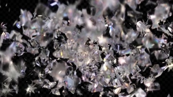 3D水晶雪花带通道