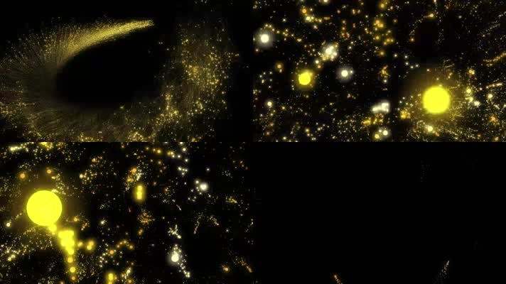 黄金粒子冲屏遮挡转场5组