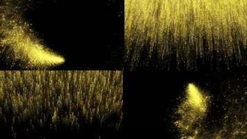 黄金粒子冲屏遮挡转场5组