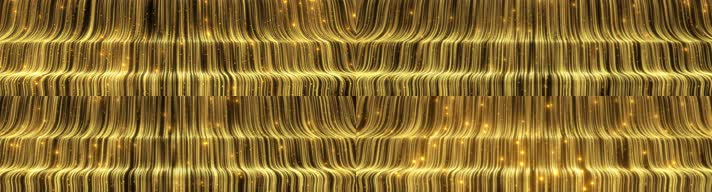 4k横版金色粒子瀑布