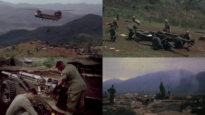 越南战争美军炮兵加农炮榴弹炮