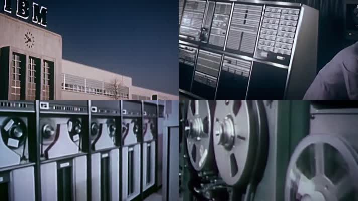 1954年第一代晶体管IBM大型电脑计算机研发