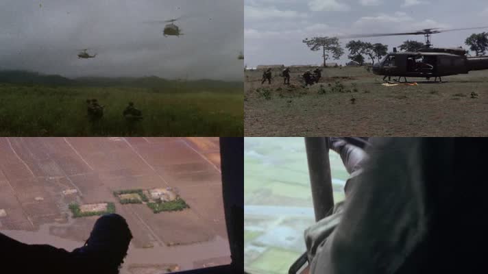 越南战争美军第1骑兵师UH1休伊直升机部队