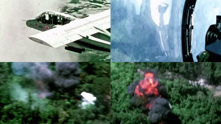 越战OV10野马轻型攻击侦察机轰炸空袭