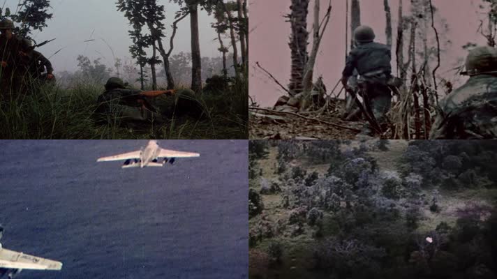 上世纪UH1休伊直升机第7骑兵团空中支援