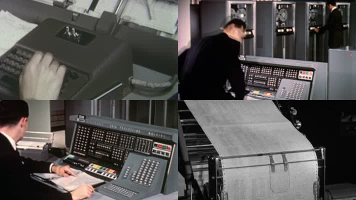 1954年第二代晶体管IBM大型电脑计算机