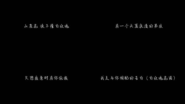 王为 - 山茶花读不懂白玫瑰（1080P）