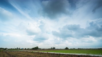 初春农村子乡村庄田野蓝天白云 初春农村子乡村庄田野蓝天白云