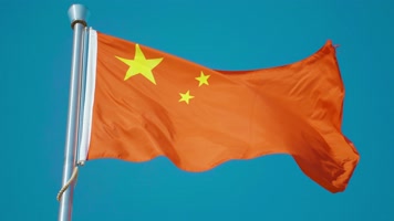 红旗升格 五星红旗 旗帜飘扬