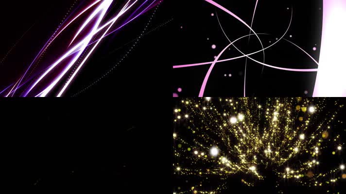 粒子光斑转场粒子冲屏10组【带通道】