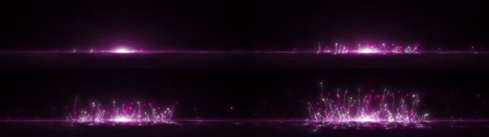 宽屏巨幕舞台唯美粒子生长视频背景AE工程