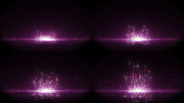 舞台唯美粒子生长视频背景AE工程